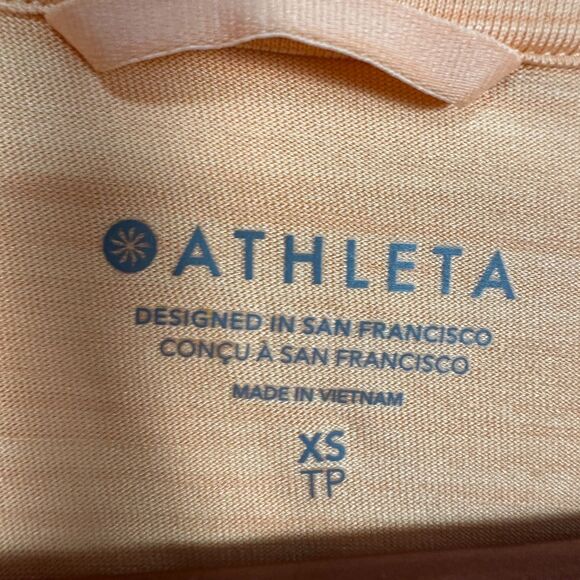 Athleta Pacifica Illume Womens Sz XS UPF Relaxed Full Zip Hooded Jacket Orange - Picture 3 of 3